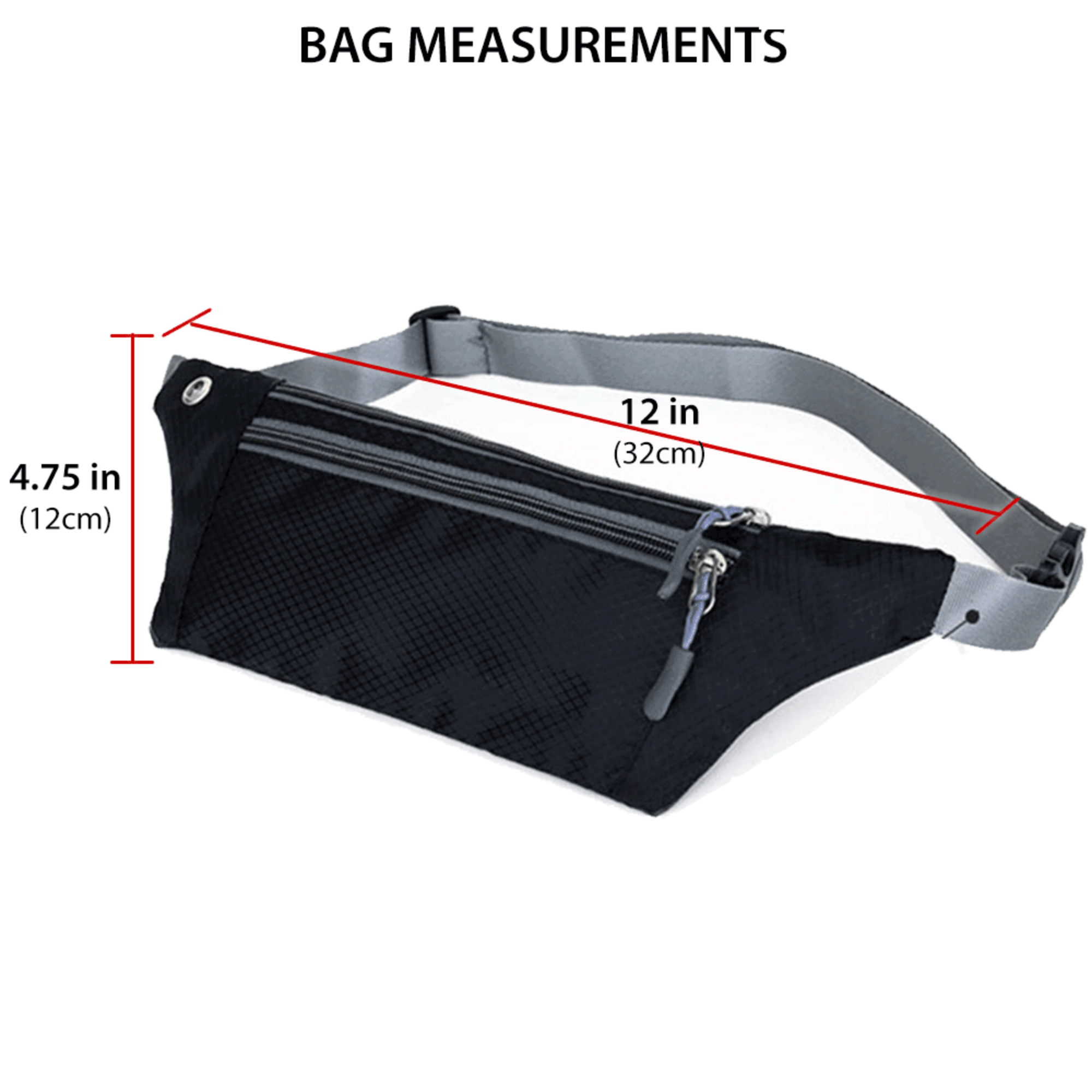 XGear Fitness Waterproof Fanny Pack for Running and Travel