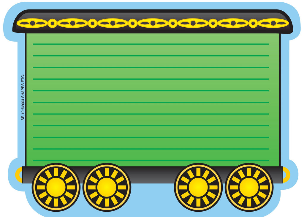 SHAPES ETC. Large Notepad - Box Car